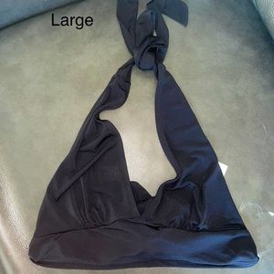 Black halter Open back